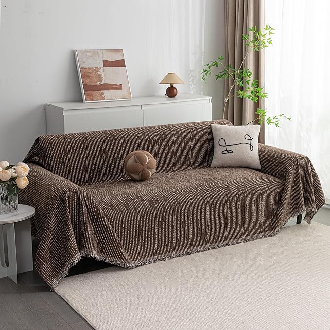 MYSKY HOME Couch Covers for 2 Cushion Couch Sectional Sofa, L Shape Sofa