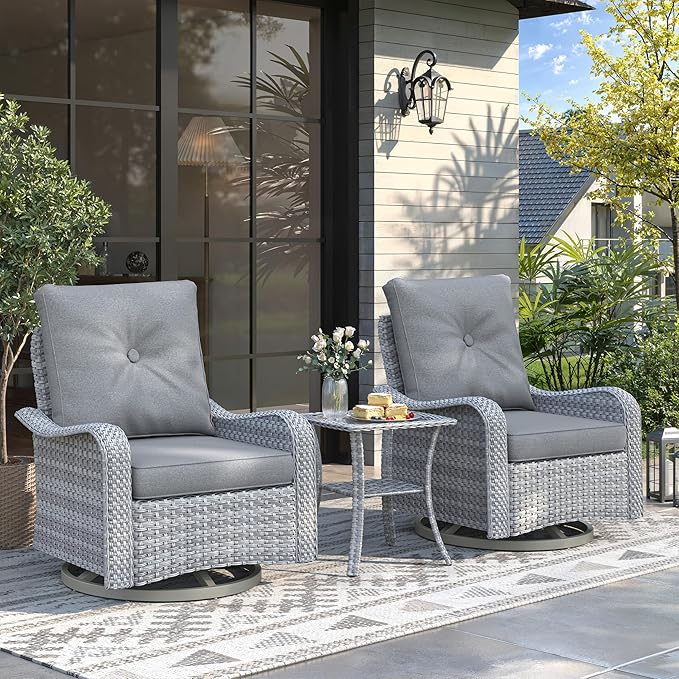 2-Seat Modern Patio Furniture Set