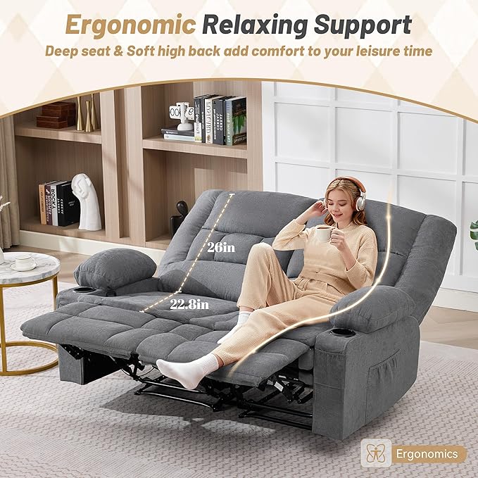 Loveseat Recliner Sofa, Big Large Reclining Sofa
