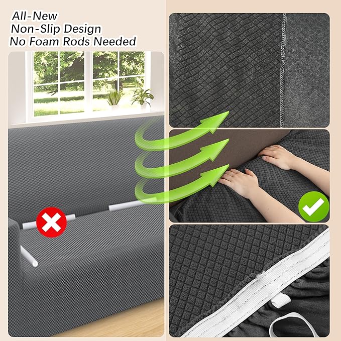 Arfntevss Stretch Sectional Couch Covers L Shaped Corner Sectional Sofa Cover