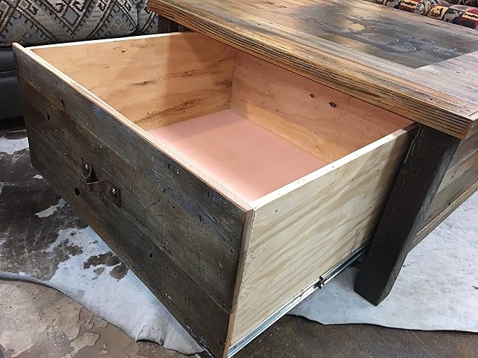 Authentic Barnwood Blanket Storage Coffee Table