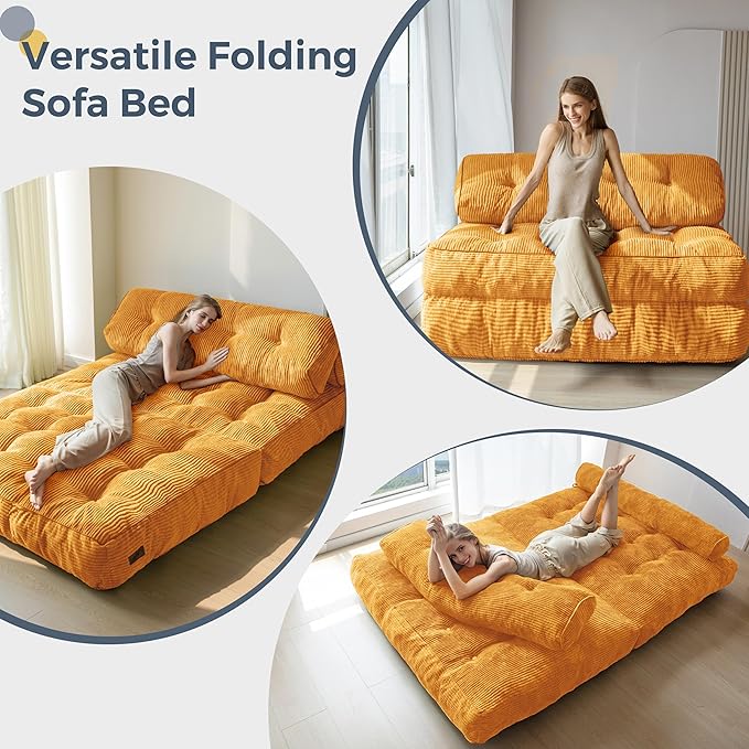 MAXYOYO Folding Sofa Bed, Convertible Sleeper Chair