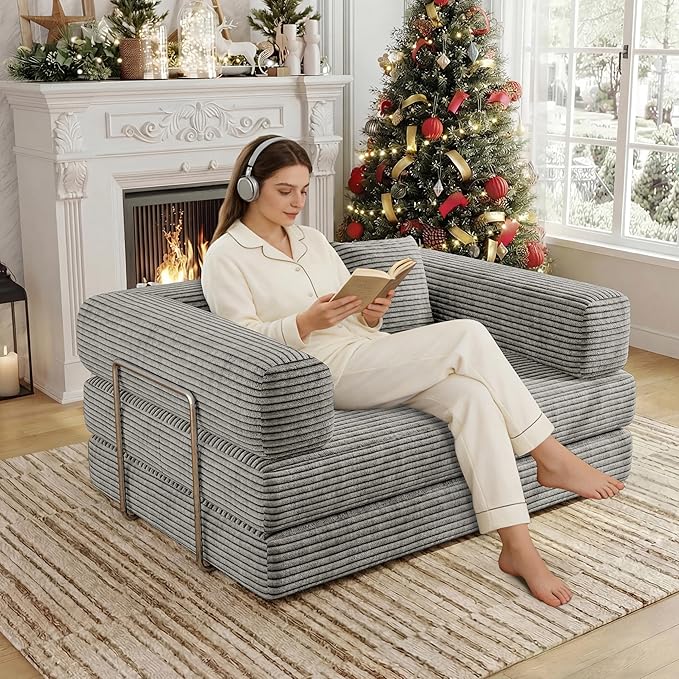 BSHOMGI 4 in 1 Futon Sofa Bed Queen Size