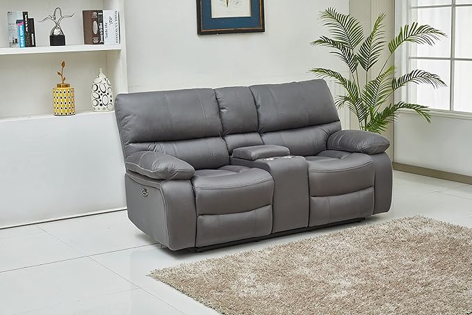 Betsy Furniture Microfiber Reclining Sofa Couch Set Living Room Set 8007