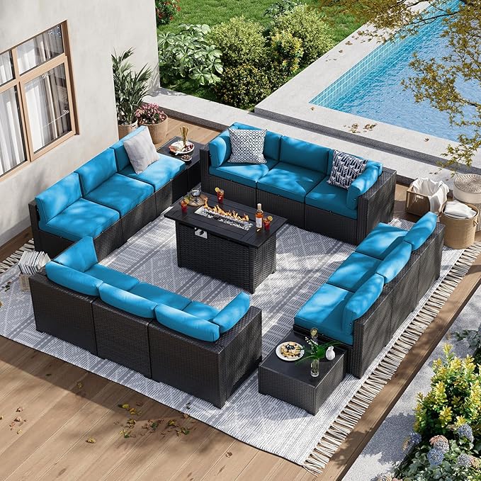 Aoxun 15 Piece Patio Furniture Set