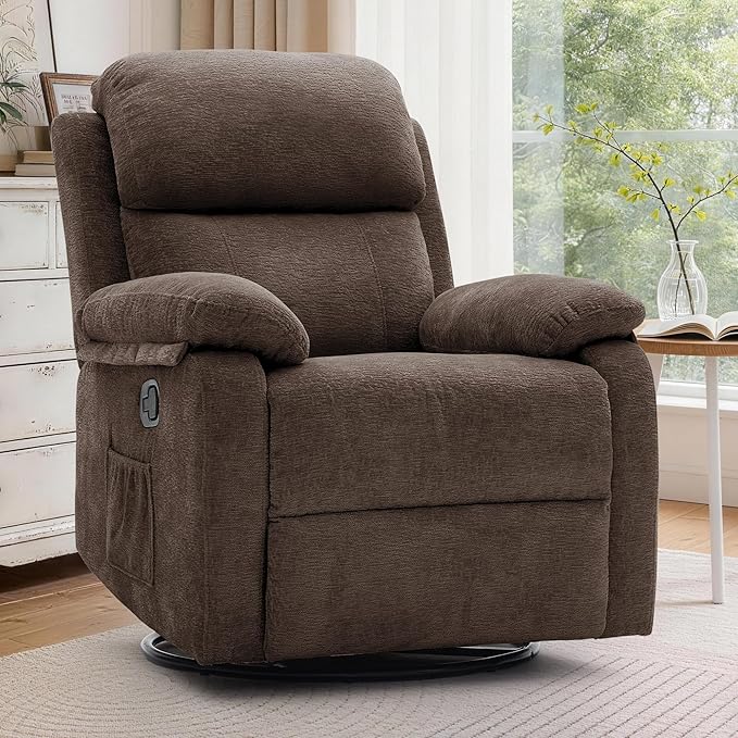 Korser Recliner Chair, 360 Swivel Rocker Chair