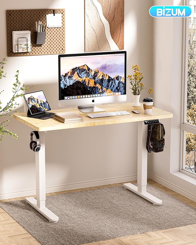 BIZUM Standing Desk Electric Adjustable Computer Desk-Stand up Desk Office