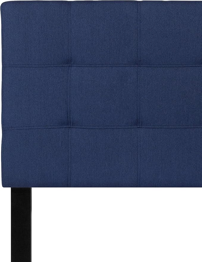 Flash Furniture Bedford Tufted Upholstered Twin Size Headboard in Navy Fabric