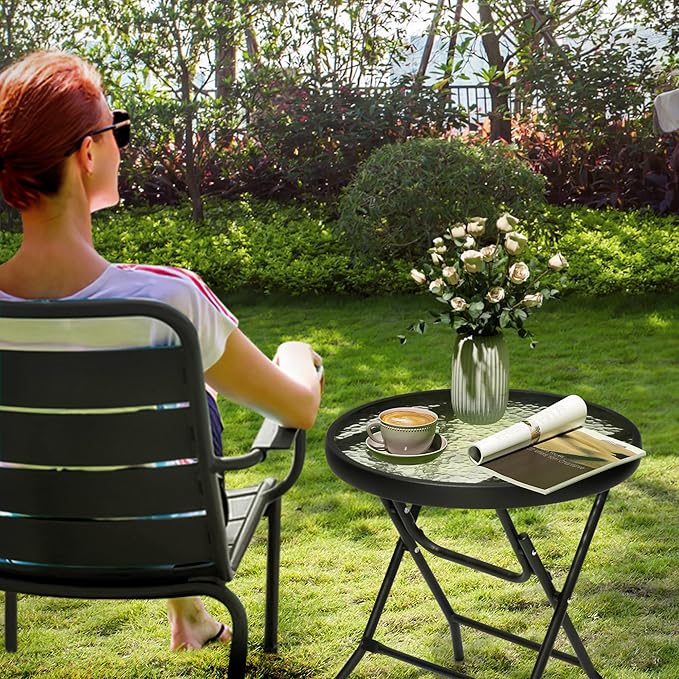 2 Pieces Outdoor Side Table