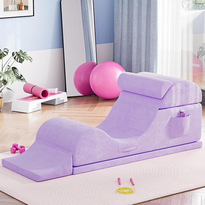 Convertible Yoga Chair for Adults, Ergonomic Foam Lounge