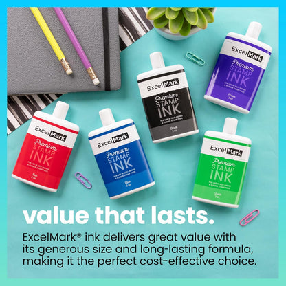 Self Inking Stamp Refill Ink - 2 oz. - Green Ink