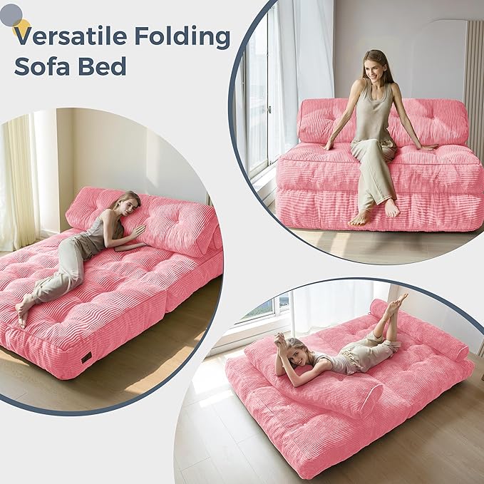 MAXYOYO Folding Sofa Bed, Convertible Sleeper Chair