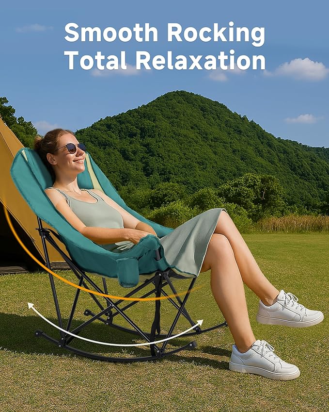 Slsy Oversized Rocking Camping Chair