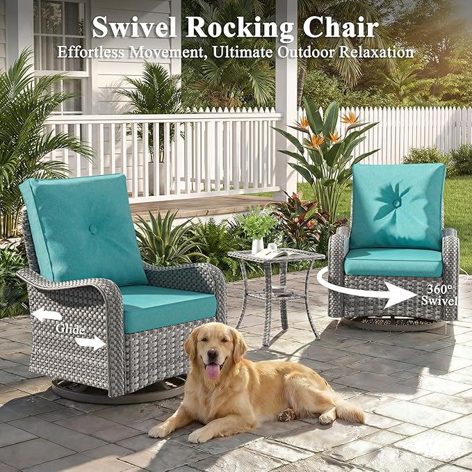 2-Seat Modern Patio Furniture Set