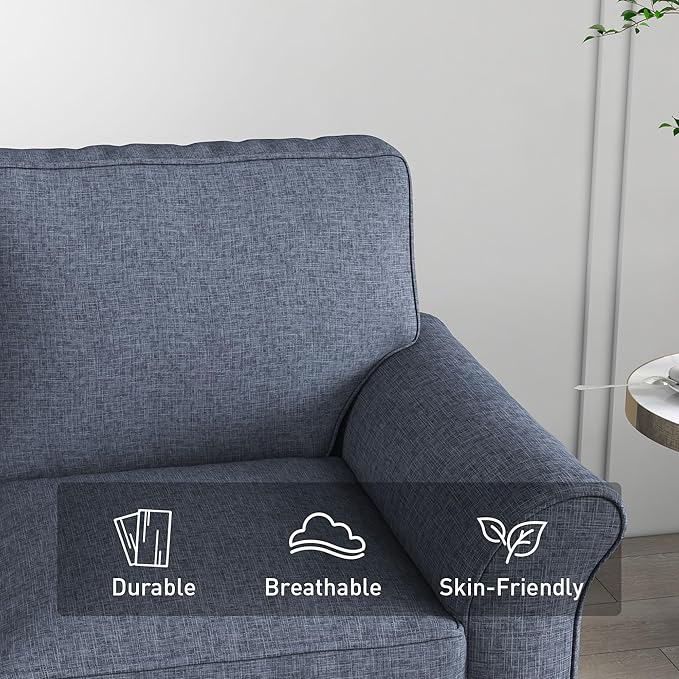 Bonzy Home 57" Loveseat Sofa, 2 Seater Comfy Love Seat Sofa