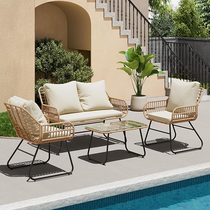 LEX CRAFT 4-Piece Outdoor Patio Furniture Set