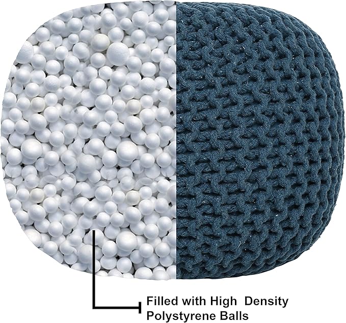 REDEARTH · Round Pouf Bean Bag Ottoman