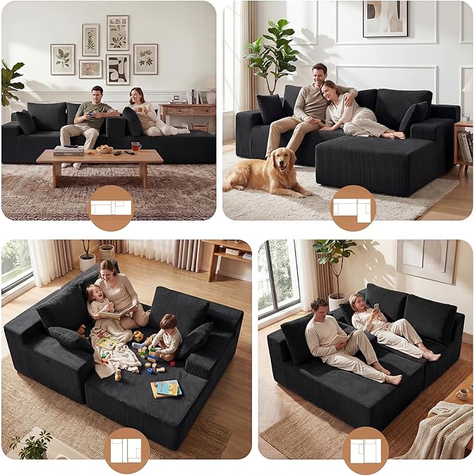 GRUSIGN Cloud Sectional Boneless Couches