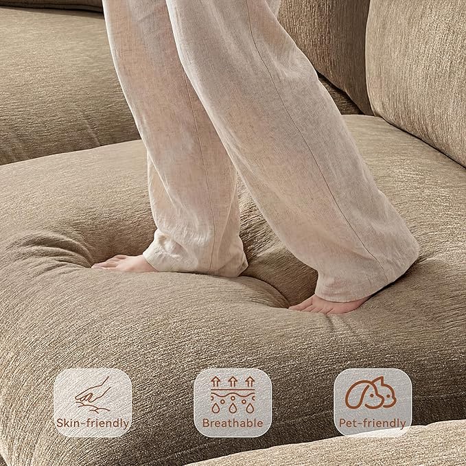 Ihanherry 141" Oversized Cloud Sectional Couches