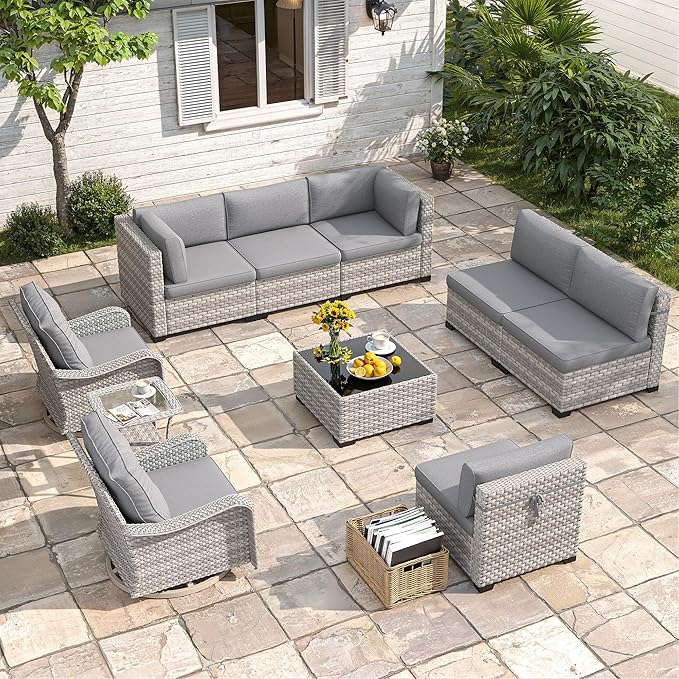 8-Seat Modern Patio Furniture Set