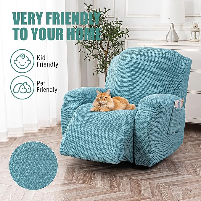 Genina Recliner Chair Cover, Stretch Reclining Chair Covers, Recliner Sofa