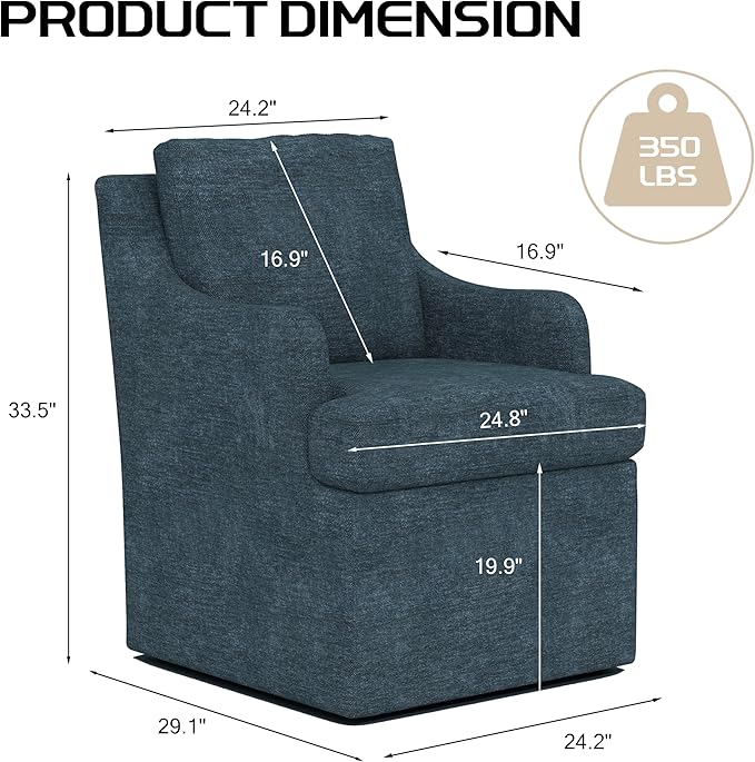VKNOW Upholstered Dining Chairs, Modern Kitchen Chairs Dinner Chairs