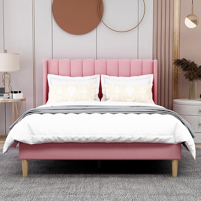 AGARTT Upholstered Platform Bed Frame Full Size