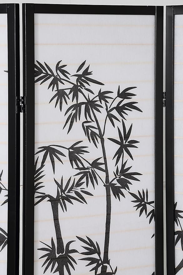 Roundhill Furniture 3-Panel Oriental Shoji Room Divider Screen