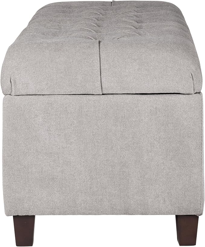 Homepop Home Decor | Tufted Ainsley Button Storage Ottoman Bench
