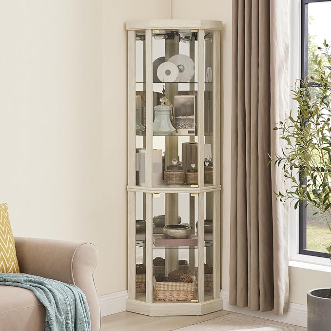 Glass Corner Display Cabinet
