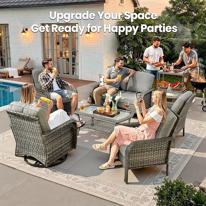 Weaxty 7 Pieces Patio Furniture Set