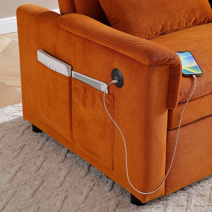 55.5" Small Sleeper Sofa Couch