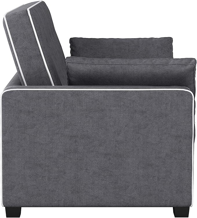 Serta Ainsley 72.6" Convertible Sleeper Sofa, Queen Size, Dreamcoil Comfort