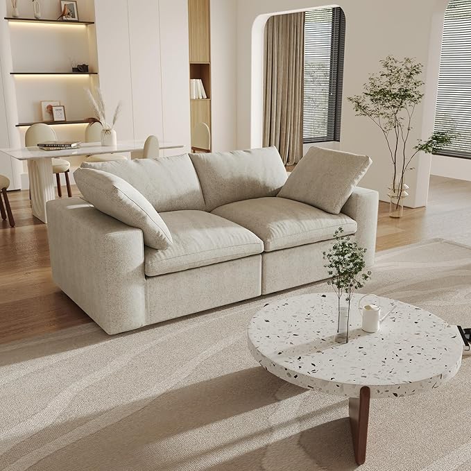 Cloud Modular Sectional Sofa Couch, 80.3" Convertible Couches Lovesofa