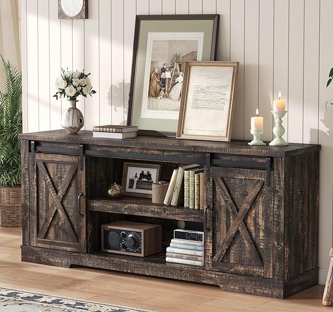 AMERLIFE 66" Farmhouse TV Stand