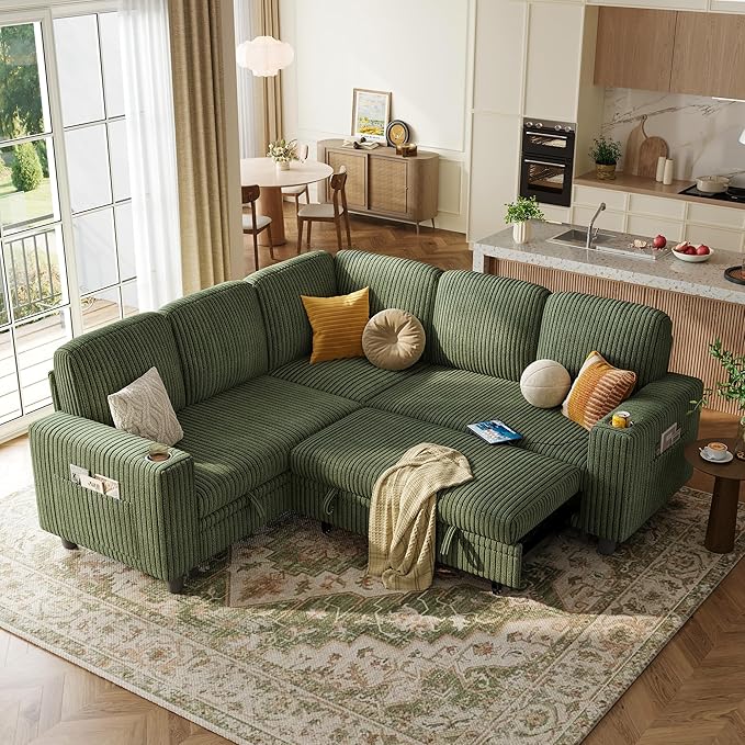 LINSY HOME Sectional Sleeper Sofa
