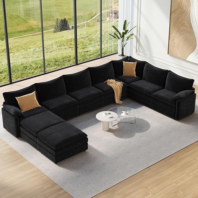 Vesgantti Large Modular Sectional Sofa, Big Comfy Cloud Couch