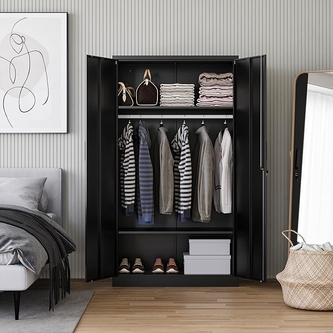 Letaya Metal Wardrobe Cabinets