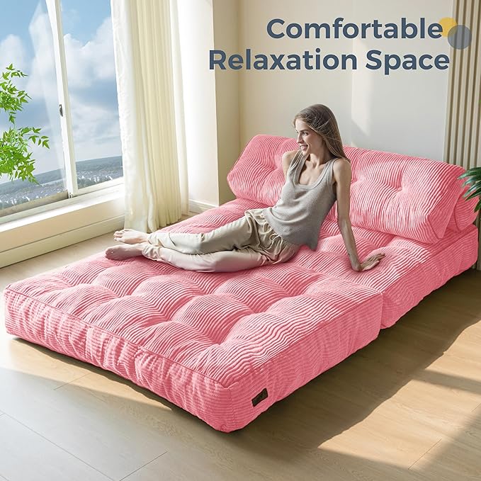 MAXYOYO Folding Sofa Bed, Convertible Sleeper Chair