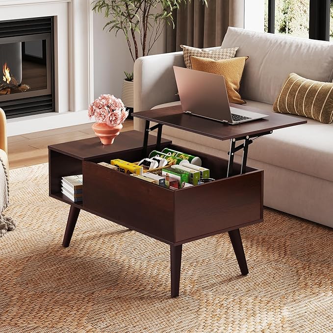 WLIVE Coffee Table for Living Room, Small Coffee Table