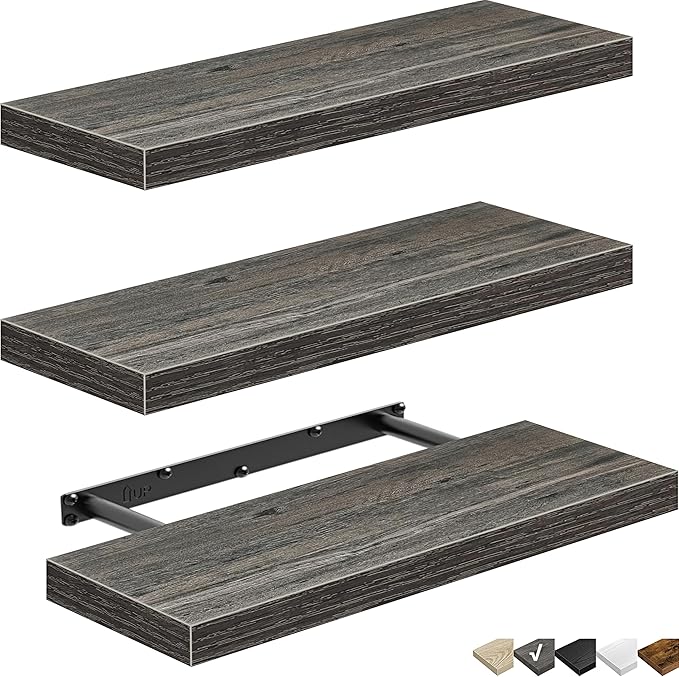 QEEIG Floating Shelves for Wall Bathroom Shelf Bedroom Kitchen Living Room