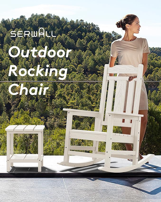 SERWALL HDPE Outdoor Rocking Chair