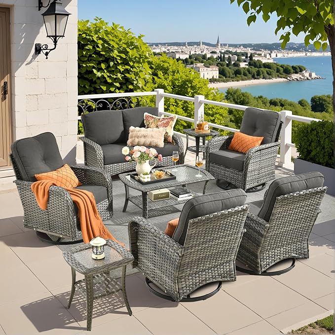 Weaxty 8 Pieces Outdoor Patio Furniture Sets