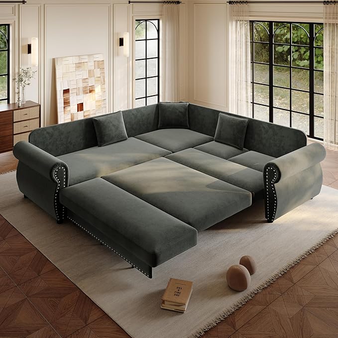 88.2" Sectional Sleeper Sofa