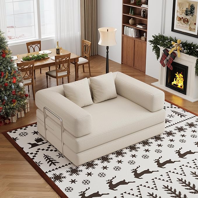 BSHOMGI 4 in 1 Futon Sofa Bed Queen Size