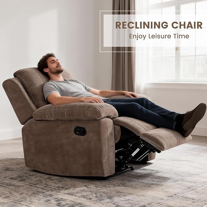 Betsy Furniture Modern Fabric Recliner Sofa Set, Loveseat w/Console, Recliner
