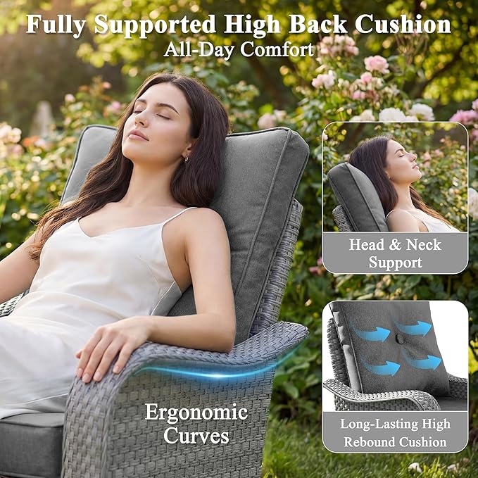 2-Seat Modern Patio Furniture Set