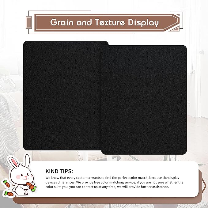 KING MOUNTAIN Leather Repair Patch, 2 Packs 9 x 11 Inches self Adhesive Leather