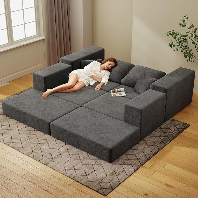 Cloud Modular Sectional Sofa, Comfy Boneless Couch