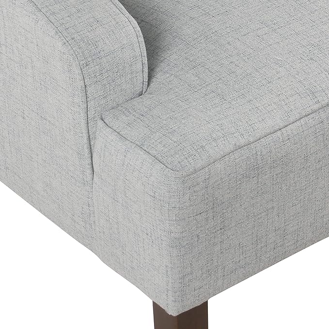 HomePop Swoop Arm Living-Room-Chairs, Soft Dove Gray